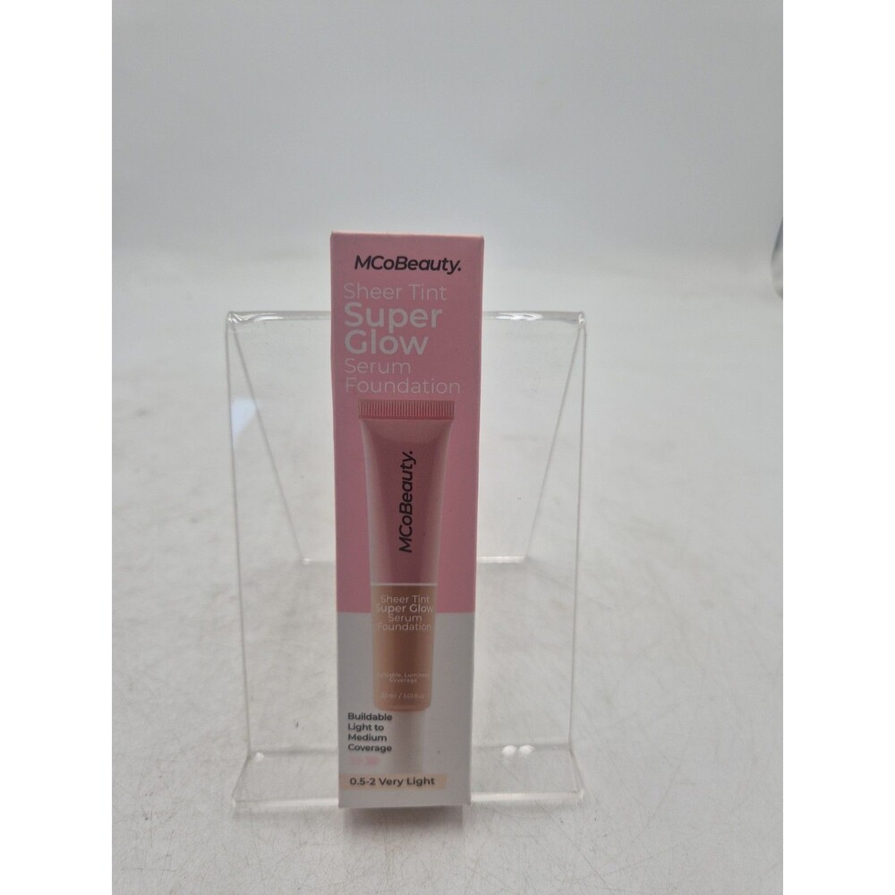 MCoBeauty Super Glow Sheer TINT Serum Foundation 0.5-2 VERY LIGHT